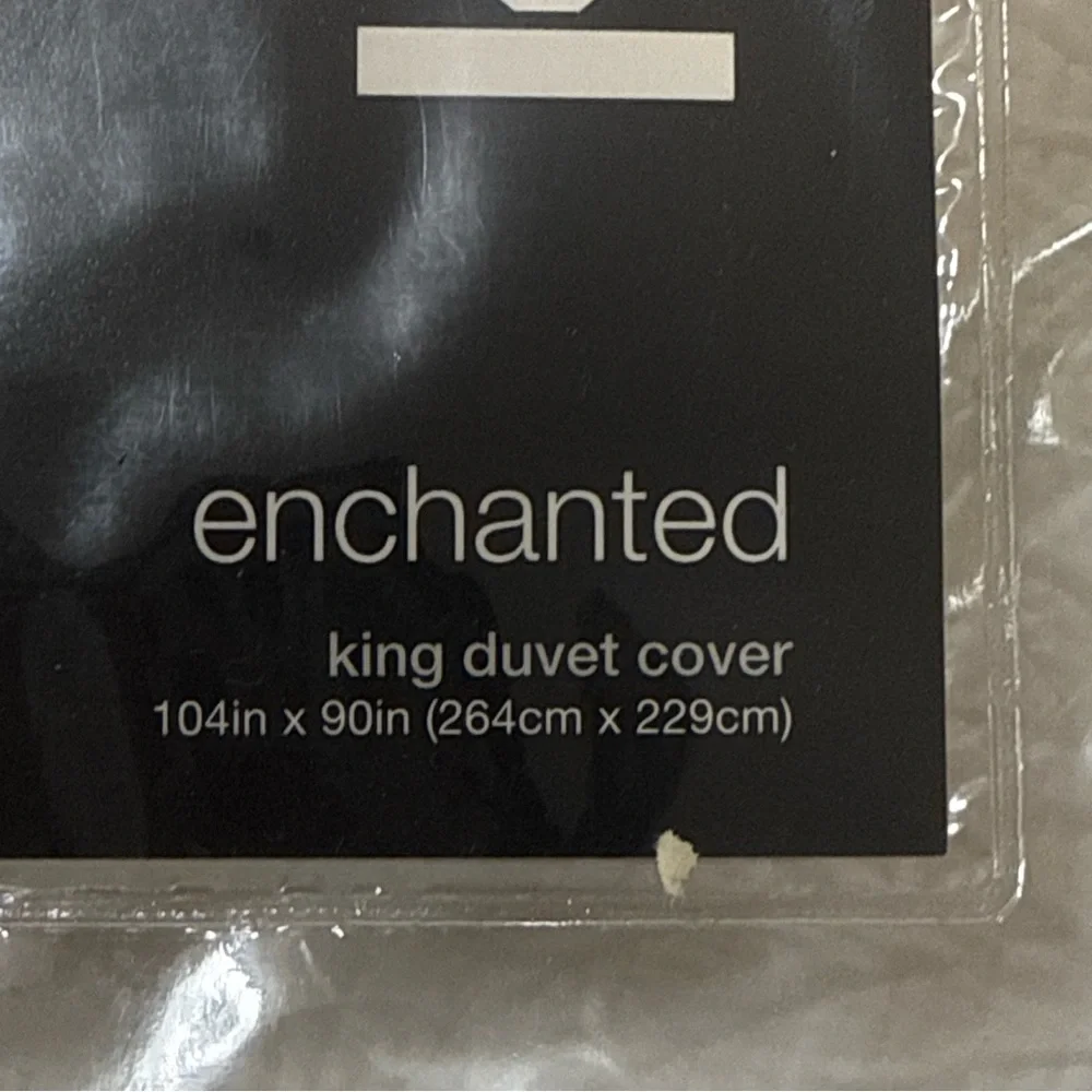 New KAS AUSTRALIA King Duvet Cover Enchanted Floral‎ Purple Embroidered 104